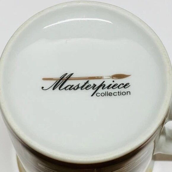 Masterpiece Collection Coffee Mug Ceramic Java Robusta Mocha Cup Vintage Look - Picture 10 of 12
